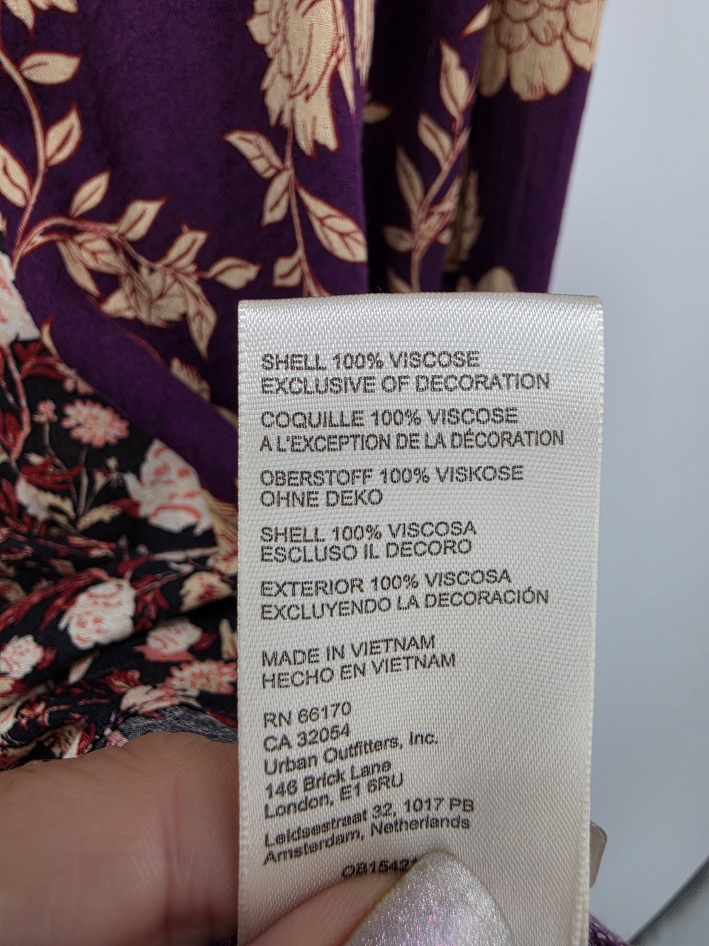FREE PEOPLE Odette Floral Long Sleeve Tunic Mino Dress New Large - Picture 8 of 11